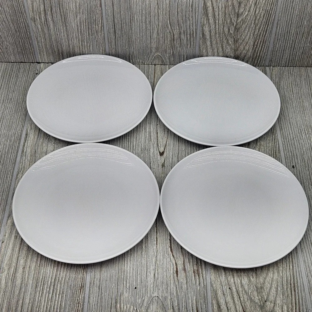 Centura by Corning Corelle White Coupe Discontinued Bread & Butter Plates Set 4